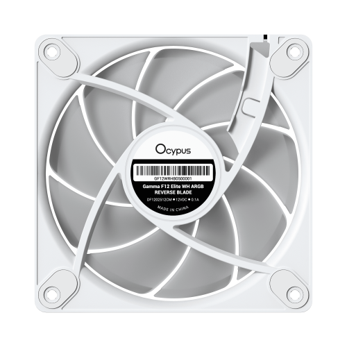 Кулер Ocypus Gamma F12 Elite WH ARGB REVERSE BLADE 120mm - Эффективное охлаждение и стильный дизайн для вашего ПК