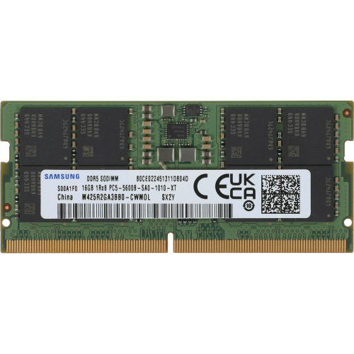 Купить оперативную память Samsung DDR5 SODIMM 16GB 5600 1Rx8, 1.1V - Высокая производительность для ноутбуков