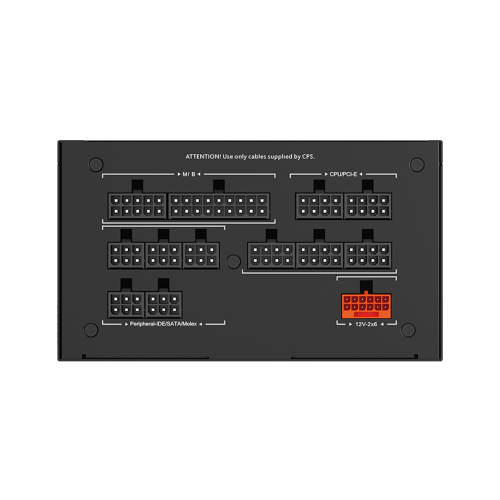 Блок питания ПК/ Power Supply PCCooler, 1200W 80+ Gold (ATX, 3.1, Full modular, 1x24(20+4)pin 610mm, 2xCPU 8(4+4)pin 700mm, 3xPCIe*2 8(6+2)pin 750mm, 1x12V(2x6) 12+4pin 500mm, 2xSATA*3+MOLEX4pin*1 450+120+120+150mm , Active, 135x135mm, 160x150x86mm, APFC,