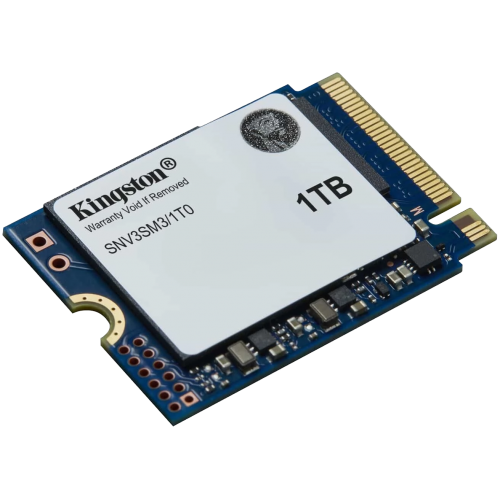 Твердотельный накопитель/ Kingston SSD NV3, 1000GB, M.2(22x30mm), NVMe, PCIe 4.0 x4, 3D TLC, R/W 6000/4000MB/s, TBW 320, DWPD 0.2 (60 мес) Kingston