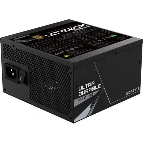 Блок питания Gigabyte ATX 750W GP-UD750GM PG5 80+ gold (20+4pin) APFC 120mm fan 8xSATA Cab Manag RTL [GP-UD750GM PG5]