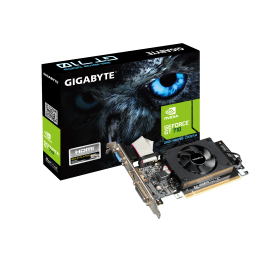 Видеокарта/ VGA GIGABYTE NVIDIA GeForce GT 710 2GB, DDR3/64-bit, PCIe 2.0, 1xD-Sub, 1xDVI-D, 1xHDMI 1.4, 1-slot