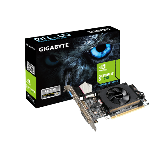 Купить видеокарту GIGABYTE NVIDIA GeForce GT 710 2GB DDR3 – производительность и надежность для вашего ПК