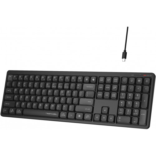Клавиатура A4Tech FBX55C: Беспроводная USB Slim Multimedia в Черном Цвете