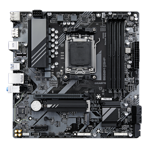 Купить материнскую плату GIGABYTE AMD B650 sAM5 - 4xDDR5, HDMI 2.1, PCIe 4.0, mATX для мощного игрового ПК