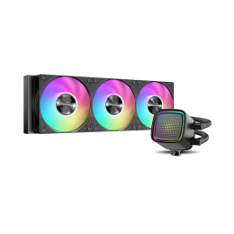 Водяное охлаждение для процессора/ Water Cooling System SAMA L50 360BK (320W, 360mm, Black, ARGB/ Fans: 3x120mm, 72.3CFM, 28dBA, 2200RPM/ Pump height 65mm, 30dBA, 3000RPM, Rad thickness 27mm/ S: 1851, 1700, 1200, 115X, AM5, AM4)