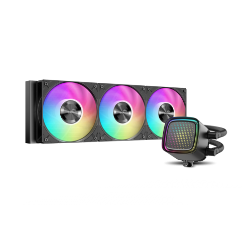 Водяное охлаждение для процессора/ Water Cooling System SAMA L50 360BK (320W, 360mm, Black, ARGB/ Fans: 3x120mm, 72.3CFM, 28dBA, 2200RPM/ Pump height 65mm, 30dBA, 3000RPM, Rad thickness 27mm/ S: 1851, 1700, 1200, 115X, AM5, AM4) SAMA