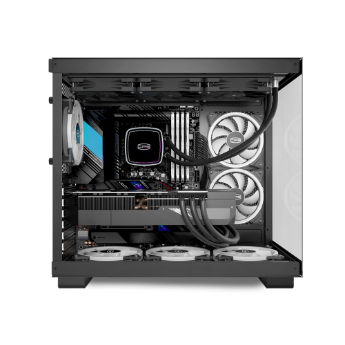 Корпус PCCooler C3T500 ARGB BK - Midi-Tower с 6x120mm ARGB, USB-C 3.1 и поддержкой ATX/mATX/mITX