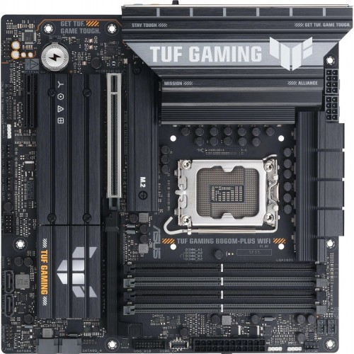 Материнская плата Asus TUF GAMING B860M-PLUS WIFI: Intel B860, 4xDDR5, mATX, 2.5G LAN, HDMI и DP для идеального гейминга