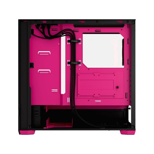 Корпус ПК без блока питания/ Case Fractal Design Pop Air RGB Magenta Core TG Clear Tint, Midi-Tower, 3x120mm RGB, 2xUSB-A 3.2 ATX, mATX, mITX Black/Magenta Fractal Design