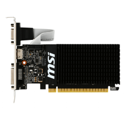 Видеокарта/ VGA MSI NVIDIA GeForce GT 710 2GB, DDR3/64-bit, PCIe 2.0, 1xD-Sub, 1xDVI-D, 1xHDMI 2.0, 1-slot