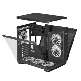 Корпус без блока питания/ Case PCCooler C3T500 ARGB BK, Midi-Tower, TG, 6x120mm ARGB, 1xUSB-C 3.1 + 2xUSB-A 3.0, ATX, mATX, mITX Black