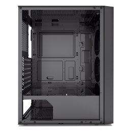 Корпус без блока питания/ Case PCCooler MA100 MESH BK, Midi-Tower, TG, Mesh, 3x120mm ARGB, 1xUSB-A 3.0 + 2xUSB-A 2.0, ATX, mATX, mITX Black