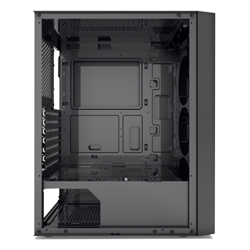 Корпус без блока питания/ Case PCCooler MA100 MESH BK, Midi-Tower, TG, Mesh, 3x120mm ARGB, 1xUSB-A 3.0 + 2xUSB-A 2.0, ATX, mATX, mITX Black PcCooler