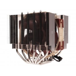 Кулер для процессора/ CPU Cooler Noctua NH-D15 (183W, 4-pin PWM, 165mm, Al/Cu, 6x6mm, 2x140mm, 82.43CFM, 24.6dBA, 1500RPM, S: 1851/1700/1200/115X, AM5/AM4, Beige/Brown)