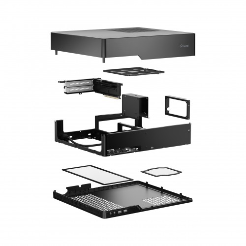 Корпус ПК без блока питания/ Case Fractal Design Node 202, SFF, no fans, 2xUSB-A 3.0, SFX PSU Support, mITX Black Fractal Design