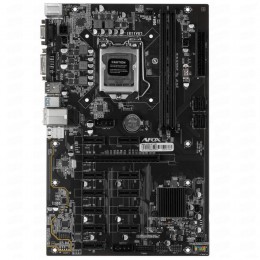 Материнская плата Afox AFB250-BTC12EX RTL LGA1151 ATX 2xDDR4 PCIEx16 11xPCIEx1 DVI VGA (783767)