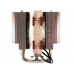 Кулер для процессора/ CPU Cooler Noctua NH-D15 (183W, 4-pin PWM, 165mm, Al/Cu, 6x6mm, 2x140mm, 82.43CFM, 24.6dBA, 1500RPM, S: 1851/1700/1200/115X, AM5/AM4, Beige/Brown)