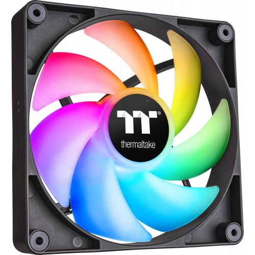 Вентилятор для корпуса Thermaltake CT140 ARGB 140 мм черный - 2 шт, 4-pin, 30.5 дБ (CL-F150-PL14SW-A)