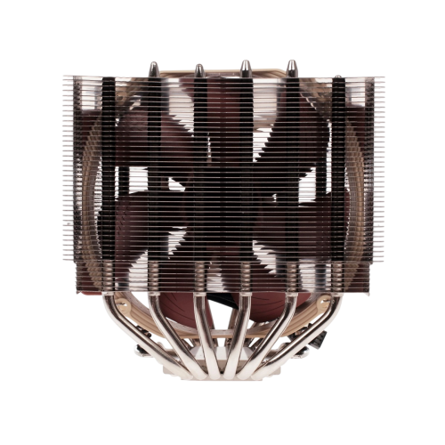 Кулер для процессора/ CPU Cooler Noctua NH-D15 (183W, 4-pin PWM, 165mm, Al/Cu, 6x6mm, 2x140mm, 82.43CFM, 24.6dBA, 1500RPM, S: 1851/1700/1200/115X, AM5/AM4, Beige/Brown)