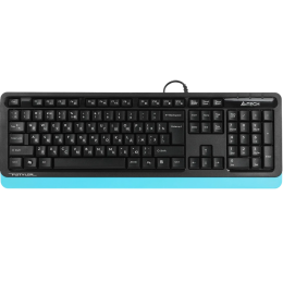 Клавиатура A4Tech FK10 черный/синий USB (FK10 BLUE) каб.:1.5м