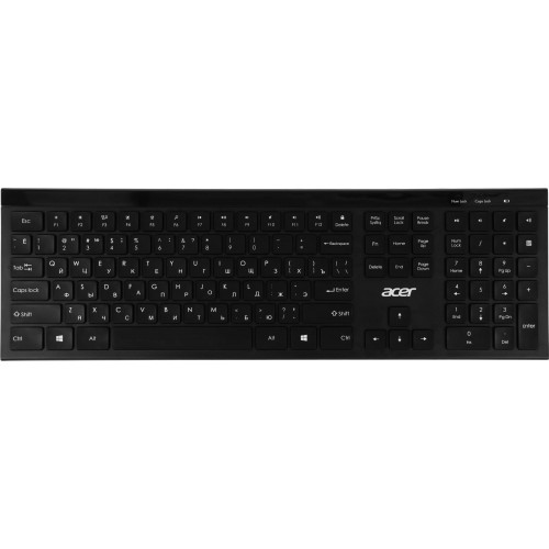 Клавиатура Acer OKR300 черная USB беспроводная Multimedia - идеальный выбор для комфортной работы и развлечений