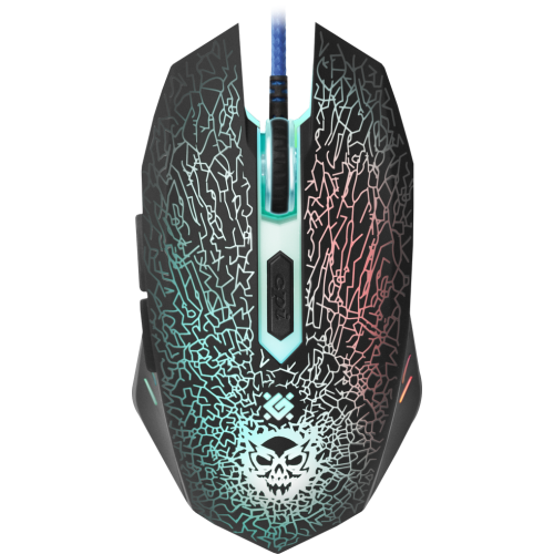 Defender Проводная игровая мышь Shock GM-110L оптика,6кнопок,800-3200dpi Defender