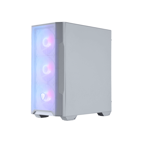 Корпус ПК без блока питания/ Case MSI MAG FORGE M100R, Mini-Tower, TG, 4x120mm ARGB, 2xUSB 2.0, 1xUSB 3.0, mATX, mITX White