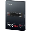 Твердотельный накопитель/ Samsung SSD 9100 PRO, 4000GB, M.2(22x80mm), NVMe 2.0, PCIe 5.0 x4, V-NAND TLC, R/W 14800/13400MB/s, IOPs 2 200 000/2 600 000, TBW 2400, DWPD 0.3 (12 мес.) Samsung Electronics