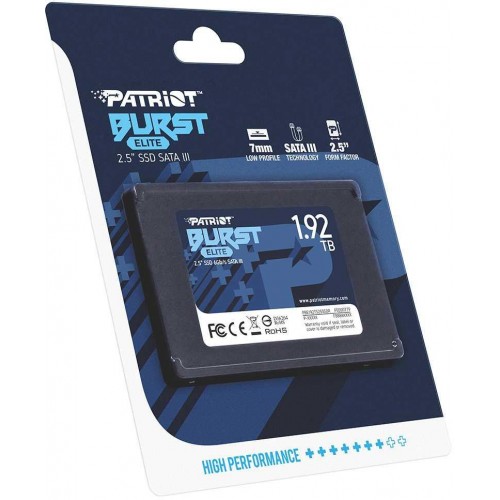 Твердотельный накопитель Patriot SATA-III 1.92TB PBE192TS25SSDR Burst Elite 2.5 - Высокая производительность и надежность для вашего ПК