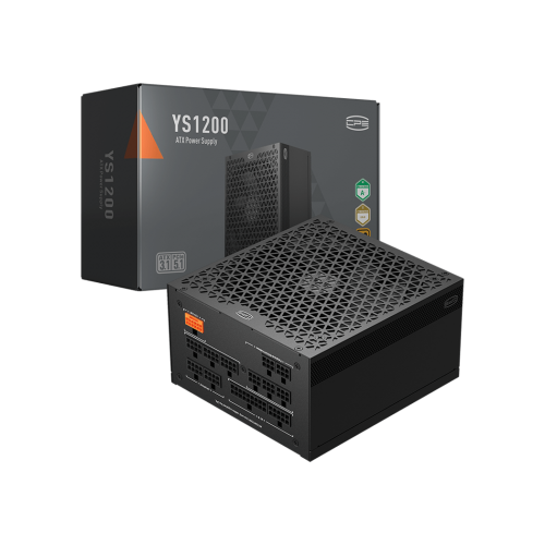 Блок питания ПК/ Power Supply PCCooler, 1200W 80+ Gold (ATX, 3.1, Full modular, 1x24(20+4)pin 610mm, 2xCPU 8(4+4)pin 700mm, 3xPCIe*2 8(6+2)pin 750mm, 1x12V(2x6) 12+4pin 500mm, 2xSATA*3+MOLEX4pin*1 450+120+120+150mm , Active, 135x135mm, 160x150x86mm, APFC,