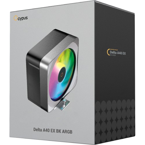 Кулер для процессора Ocypus Delta A40 EX BK ARGB - Эффективное охлаждение с 200W, 4-pin PWM и стильным дизайном