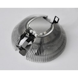 Кулер для процессора/ CPU Cooler PCCooler E80 (65W, 3-pin, 42mm, Al/Cu, -mm, 1x80mm, 29.61CFM, 22dBA, 2000RPM, S: 1851/1700/1200/115X, AM5/AM4, silver, black)
