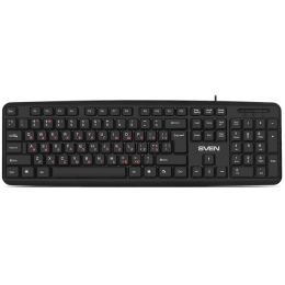 Клавиатура SVEN KB-S230 чёрная (104кл, каб. 2м)