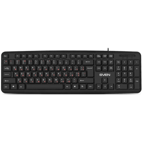 Клавиатура SVEN KB-S230 чёрная (104кл, каб. 2м) Sven