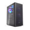 Корпус без блока питания/ Case PCCooler MA100 MESH BK, Midi-Tower, TG, Mesh, 3x120mm ARGB, 1xUSB-A 3.0 + 2xUSB-A 2.0, ATX, mATX, mITX Black PcCooler