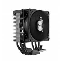 Кулер для процессора/ CPU Cooler PCCooler R400 (180W, 4-pin PWM, 133mm, Al/Cu, 4x6mm, 1x92mm, 40.94CFM, 30dBA, 2200RPM, S: 1851/1700/1200/115X, AM5/AM4, black)