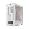 Корпус ПК без блока питания/ Case Fractal Design Meshify 3 RGB TG Clear Tint, Midi-Tower, 3x140mm ARGB, 2xUSB-A 3.2 + 1xUSB 3.2 Type-C E-ATX, ATX, mATX, mITX, White Fractal Design