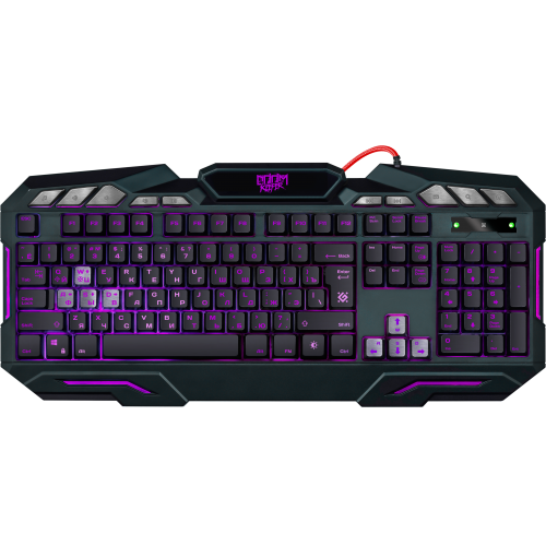 Defender Проводная игровая клавиатура Doom Keeper GK-100DL RU,3-х цветная,19 Anti-Ghost Defender