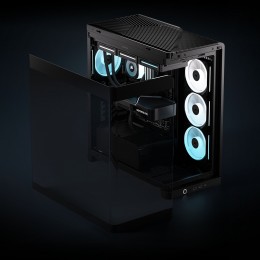 Корпус без блока питания/ Case Corsair Frame 4500X LX-R RGB iCUE LINK, Midi-Tower, TG, 3x120mm ARGB reverse fans, 2xUSB-A 3.2, 1xUSB 3.2 Type-C, E-ATX, ATX, mATX, mITX Black