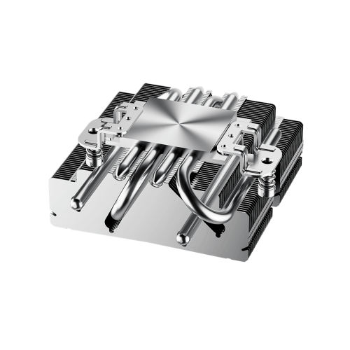 Кулер для процессора/ CPU Cooler PCCooler RC400-53 (125W, 4-pin PWM, 53.5mm, Al/Cu, 4x6mm, 1x92mm, 43CFM, 31.2dBA, 2700RPM, S: 1851/1700/1200/20XX/115X, AM5/AM4, silver, black)