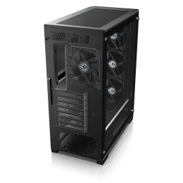 Корпус без блока питания/ Case Raijintek ARCADIA 41-MS4, Midi-Tower, TG, 1x120mm + 3x120mm ARGB, 2xUSB-A 3.0 + 1xUSB-C, ATX, mATX, mITX Black