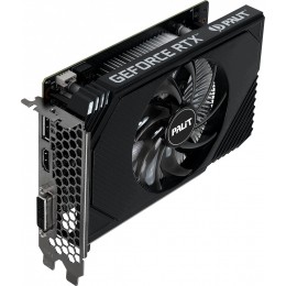 Видеокарта Palit PCI-E 4.0 PA-RTX3050 STORMX OC NVIDIA GeForce RTX 3050 6Gb 96bit GDDR6 1042/14000 DVIx1 HDMIx1 DPx1 HDCP Ret