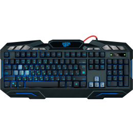 Defender Проводная игровая клавиатура Doom Keeper GK-100DL RU,3-х цветная,19 Anti-Ghost
