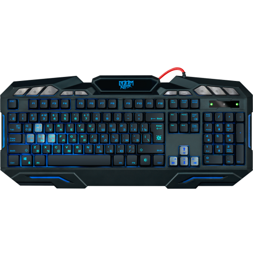 Defender Проводная игровая клавиатура Doom Keeper GK-100DL RU,3-х цветная,19 Anti-Ghost Defender