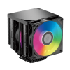 Кулер для процессора PCCooler RT720 TC ARGB BK - Эффективное охлаждение с RGB подсветкой (270W, 4-pin PWM, 2x120mm) для сокетов AM5/AM4