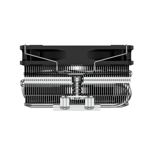 Кулер для процессора/ CPU Cooler PCCooler RC400-53 (125W, 4-pin PWM, 53.5mm, Al/Cu, 4x6mm, 1x92mm, 43CFM, 31.2dBA, 2700RPM, S: 1851/1700/1200/20XX/115X, AM5/AM4, silver, black)