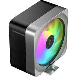 Кулер для процессора/ CPU Cooler Ocypus Delta A40 EX BK ARGB (200W, 4-pin PWM, 157mm, Al/Cu, 4x6mm, ARGB, 1x120mm, 60CFM, 31dBA, 1600RPM, S: 1851/1700/1200/115X, AM5/AM4, black)