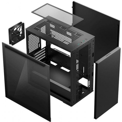 Купить корпус Deepcool MACUBE 110 черный без БП mATX - стильный и функциональный с 1x120mm вентилятором и 2xUSB3.0