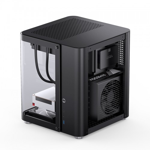 Купить корпус JONSBO TK-1 Black 2.0 для Mini-Tower: без блока питания, USB-A 3.2 и USB-C 3.2, совместимый с mATX и mITX